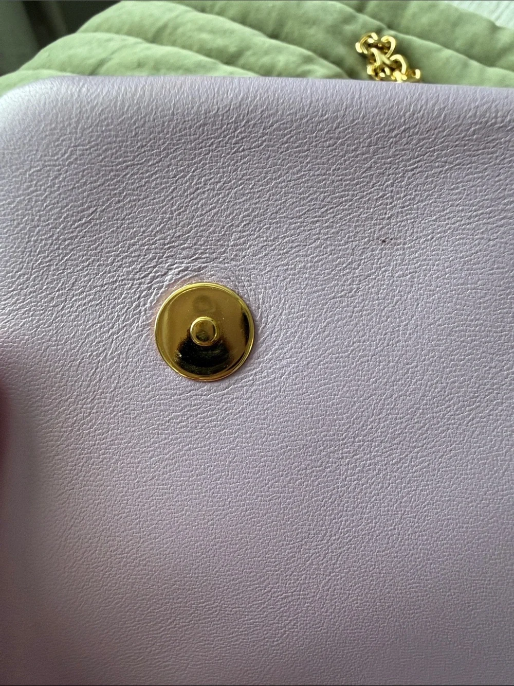 Louis Vuitton Lilac Monogram Coussin Pochette Lambskin Bag with Gold Hardware